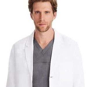 Healing Hands Men’s 5150 Leo Lab Coat – Five Pocket Consult Length Medium Tall
